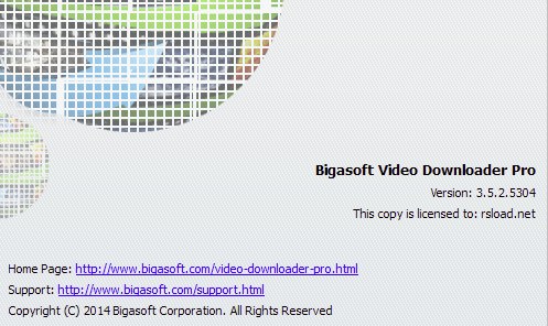 Кейген для Bigasoft Video Downloader