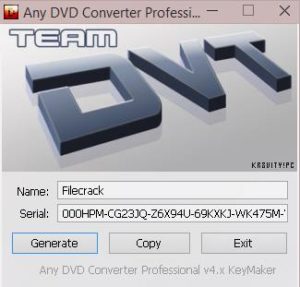Any DVD Converter Pro keygen